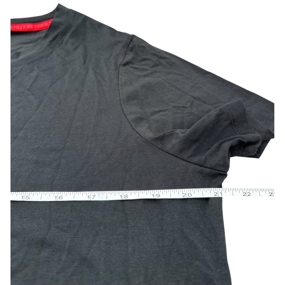 Tommy Hilfiger Sport T-Shirt Black Cotton Short Sleeve Logo Women's Large NWT - Picture 8 of 11